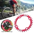thumbnail image 3 of Plato ancho estrecho, 104 BCD rueda de cadena de bicicleta redonda única, anillos de cadena para 32T rojo Cola Plato de bicicleta de montaña, 3 of 8
