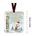 thumbnail image 3 of 2D Christmas Scenery Cash Gift Decorations, Clear Acrylic Xmas Money Holders Hanging Ornament for Christmas Tree 1Pc, 3 of 7