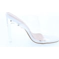 thumbnail image 6 of Top Moda Womens Transparent Lucite Double Strap Fashion Dress Sandals, 6 of 7