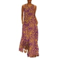 thumbnail image 3 of purple and yellow Long Dress dresses for women luxury designer party Bride dresses Elegant gown, 3 of 6