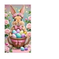 thumbnail image 5 of Stijggn Spring Door Covers Decorative Easter Home Decor Easter Door Decorations Happy Easter Door Cover Bunny Egg Front Door Easter Decorations for Front Door Indoor Outdoor, 5 of 6