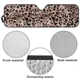 thumbnail image 6 of HUIACONG Sun Shade Windshield for Jeep Wrangler JK JKU JL JLU1997-2024,Window Sun Visor for UV Rays & Heat Protection,Brown Leopard Print Windshield Sunshade, 6 of 6