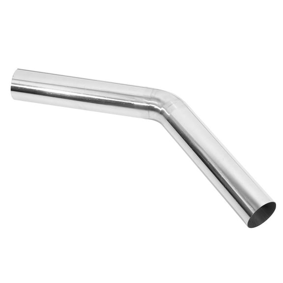 Unique Bargains 45 Degree Bend 2.5" OD Car DIY Custom Mandrel Exhaust Pipe Tube 11.81" End to End T304 Stainless Steel