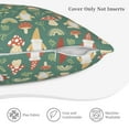 thumbnail image 5 of Bingfone Mushrooms Gnome Linen Throw Pillow Covers Cushion Case Pocket Button Vintage Farmhouse Pillowcase-16"x16", 5 of 9