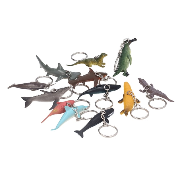 Dinosaur Keychains, Dinosaur Key Rings Vivid Lovely Rich Colors Small Light Multi Purpose For Gifts For Decoration K2700 Marine Animals