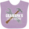 thumbnail image 3 of Inktastic Grandpa's Little Helper Boys Baby Bib, 3 of 4