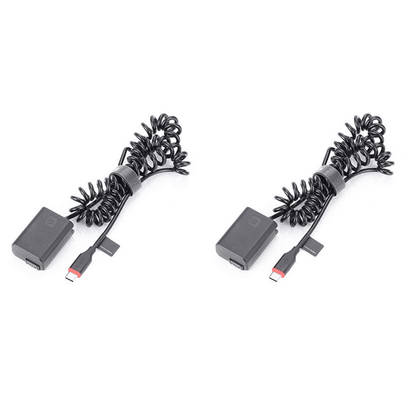2X NP-FW50 Dummy Battery DC Power AC Adapter AC-PW20 for So- Alpha A6400 ILCE-6400 6500 6300 6000 5100 5000 Camera