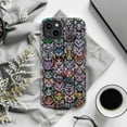 thumbnail image 6 of Rainbow Cat Faces Phone Case, Funky Colorful Cat Pattern Protective iPhone Cover for iPhone 16 15 14 13 12 11 Plus Pro Max Mini, 6 of 6