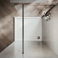 thumbnail image 5 of Sunny Shower 28"x74" Clear Glass Shower Door With Storage Rack Black Aluminum Frame 5/16" Tempered, 5 of 6
