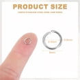 thumbnail image 2 of Uxcell 150pcs Open Jump Rings, 4mm Stainless Steel Split O Rings 0.7mm Thick Connector Rings for Bracelet Necklace Pendant Jewelry Keychain DIY Craft Making, Silver, 2 of 7