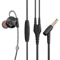 thumbnail image 2 of COFEST Metal Magics Sound Magnetic Sports Earphones - High Fidelity Audio, IPX7 Waterproof, Ergonomic Design with Remote Control & Hands-Free Calling - Includes 3 Pairs of Silicone Sleeves Black, 2 of 9