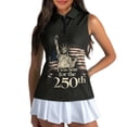 thumbnail image 3 of Whosucclay USA Flag Statue Liberty Print Golf Shirts for Women Athletic Tops for Womens, Easy Wash Sleeveless for Sports Indoor Hiking, 3 of 8