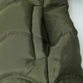 thumbnail image 3 of BiZtdJrK Womens Fleece Lined Hooded Jackets Solid Color Long Sleeve Winter Coats Casual Zip Up Mid Length Outerwear with Pockets Clearance Items Army Green M, 3 of 7