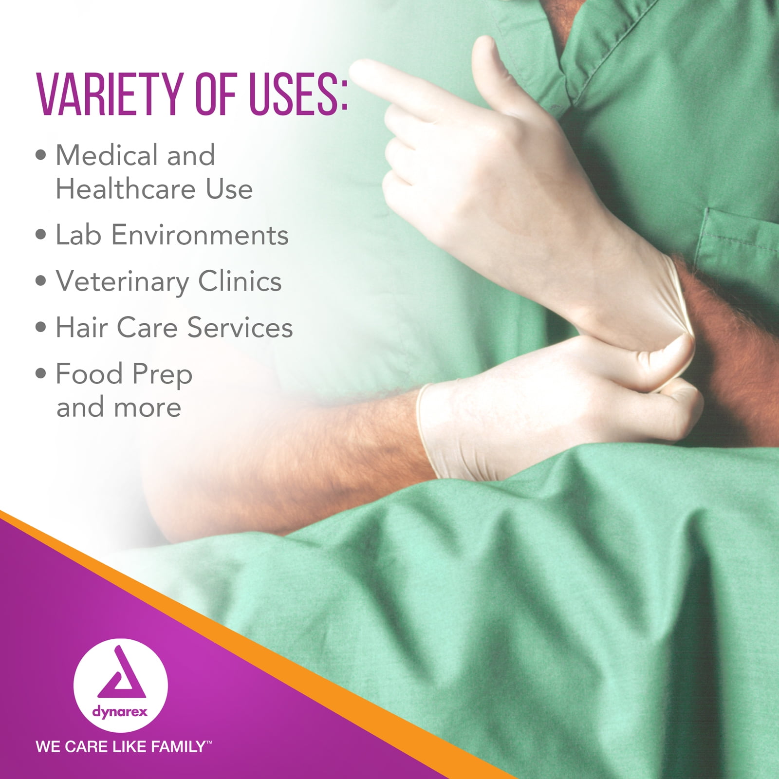 Dynarex Sterile Disposable Latex Surgical Gloves, Powder-Free, Sterilely Packaged in Pairs, Professional Medical & Healthcare Use, Veterinary Clinic, Bisque, Size 6.5, 1 Case of 200 Pairs of Gloves