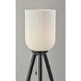 thumbnail image 3 of Adesso Kinsley 57.5" Tripod Floor Lamp with Ribbed Frosted Glass Cylinder Shade, 3 of 5