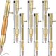 thumbnail image 1 of Set of 6 Slim Pens, Multi-Color Wooden Swivel Pen Set with Refill Shaft Bolt-On Ballpoint Pen for DIY Wooden Swivel, 1 of 5