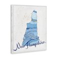 thumbnail image 2 of Stupell Industries Contemporary New Hampshire Agate Blue US State Design Canvas Art, 24 x 30, by Ziwei Li, 2 of 7
