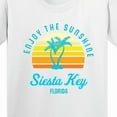 thumbnail image 4 of Inktastic Summer Enjoy the Sunshine Siesta Key Florida in Blue Youth T-Shirt, 4 of 5