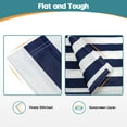 thumbnail image 3 of MCombo Patio Awning 12x10 Feet Fabric Replacement Sunshade Canopy for Retractable Awnings(Ocean Blue with White Stripes), 3 of 11