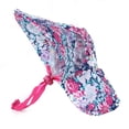 thumbnail image 1 of Adjustable Pet Sun Hat - Big Brim Floral Print Retro Cap for Cats and Dogs Dress Up, 1 of 8