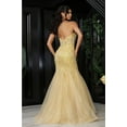 thumbnail image 3 of Royal Queen RQ8059 Juniors Womens V-Neck Spaghetti Strap Formal Mermaid Gown, 3 of 7