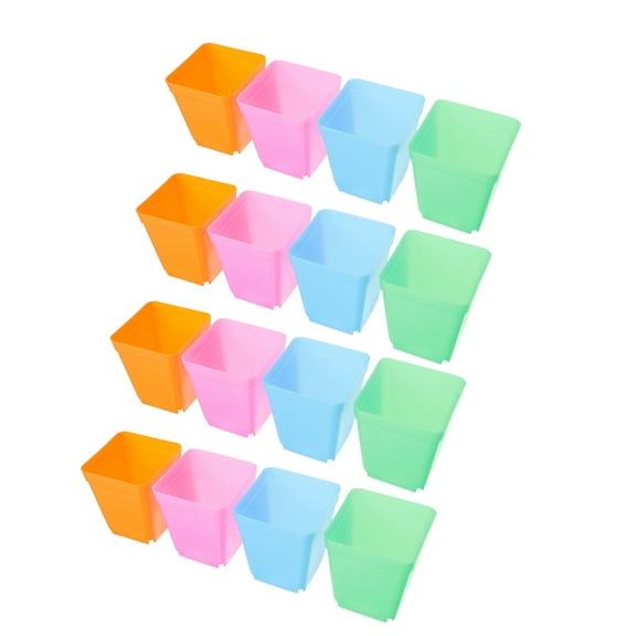 40PCS Mini Flower Pots Nutrition Cups Plastic Seedling Starter Pots