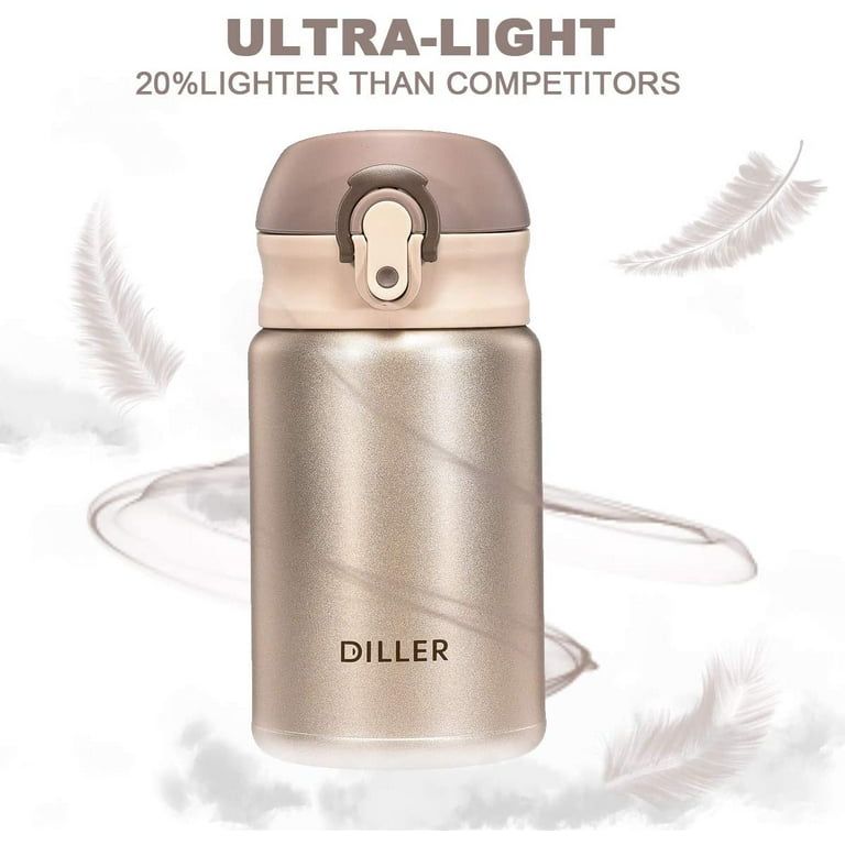 Diller Travel Coffee Mug, Mini Insulated Water Bottle