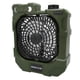 thumbnail image 2 of Ventilador de camping portátil recargable, súper silencioso, rotación automática de 270 grados, ventilador de refrigeración USB con luces LED para exteriores, 2 of 14