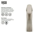 thumbnail image 6 of Vigo Vgt549 Giovanni 17" Circular Glass Vessel Bathroom Sink - Nickel, 6 of 10
