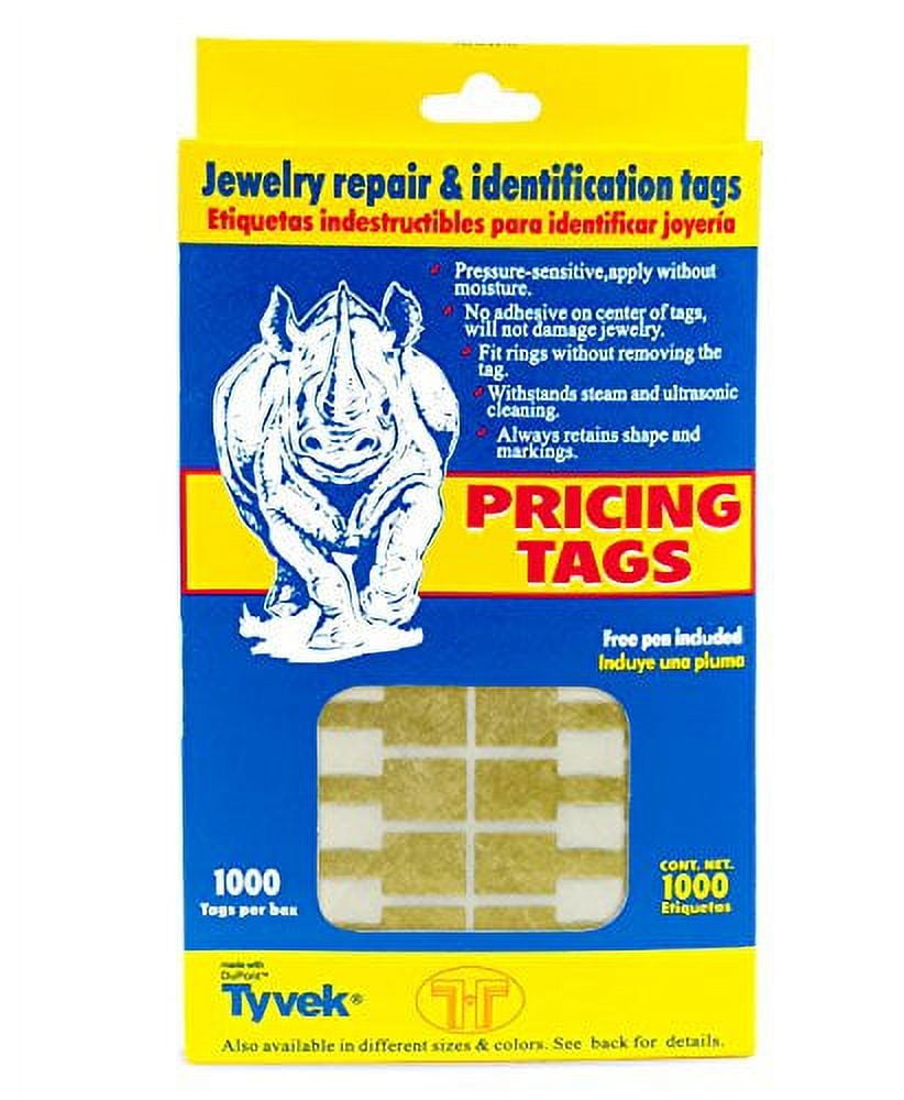 Dimeho 200 Pcs Price Tags With String Small Kraft Display