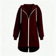 thumbnail image 6 of Bigetiay Hoodies for Women Solid Zip up Hoodie for - Casual Everyday Wear with Cozy Lined Interior Pure Color Sportswear Hooded Sweatshirt Women Hoodie Women, Size XL, 6 of 6