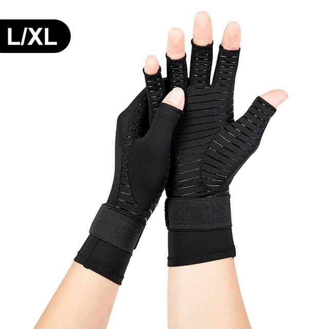 Occkic Copper Compression Arthritis Gloves Copper Infused Fingerless
