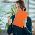 thumbnail image 6 of Clearance Under $2, 1 Pack A5 Spiral Notebook, Lined Journal with Faux Leather Cover, Wirebound Notepad with Premium Paper for Office & Note Taking, Paper, 21x14cm(Orange), 6 of 6