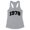 Heather Grey, variant on 1978 College Style Tank Top Fitted Racerback Women's Large White