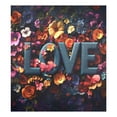 thumbnail image 3 of Haosy Dishwasher Magnet Cover Magnetic Fridge Door Cover Home Kitchen Decor Love Made Of Colorful Flowers 23"x 26", 3 of 6