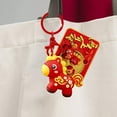 thumbnail image 6 of 2026 Year of the Horse Keychain Pendant, Chinese New Year Zodiac Lucky Charm, Soft Rubber Mascot Key Ring, Red/Yellow Gift Accessory, 6 of 9