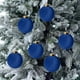 thumbnail image 5 of Bolas decorativas navideñas, 12 bolas de terciopelo flocadas, adornos navideños de plástico, adornos colgantes para árbol de Navidad, adornos navideños de 3,15 pulgadas, adornos navideños para exterio, 5 of 7