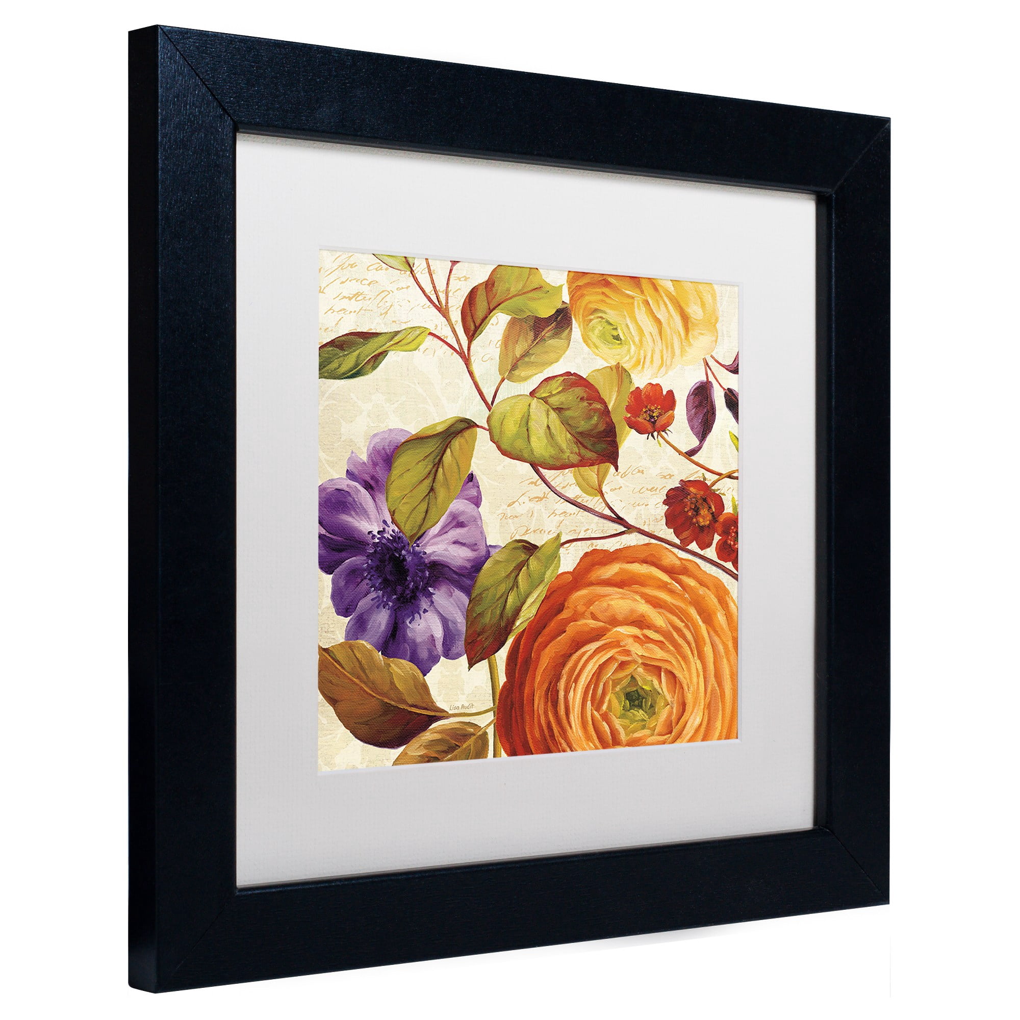 Trademark Fine Art "End of Summer III" Canvas Art by Lisa Audit, White Matte, Black Frame
