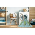 thumbnail image 2 of Ahgly Company Machine Washable Indoor Rectangle Transitional Light Aquamarine Green Area Rugs, 2' x 4', 2 of 7
