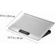thumbnail image 2 of Adjustable Laptop Cooler Rack Quiet Aluminum Laptop Cooler Metal Integrated Texture Aluminum Alloy Panel Laptop Cooling Pad for Notebooks, 2 of 5