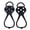 A001- Black, variant on 2x Ice Cleats, Anti-Slip Shoe Covers, Traction Grips for Snow & Ice Walking, Black for Adults