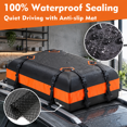 Car Rooftop Cargo Carrier, Without Rack, 15 Cubic Feet, Waterproof Roof ...