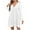 White, variant on LYXSSBYX Womens Dresses under 10.00 Fashion Women Autumn Solid Causal V-Neck Long Sleeve Hollow Out Pockets Lace Dress