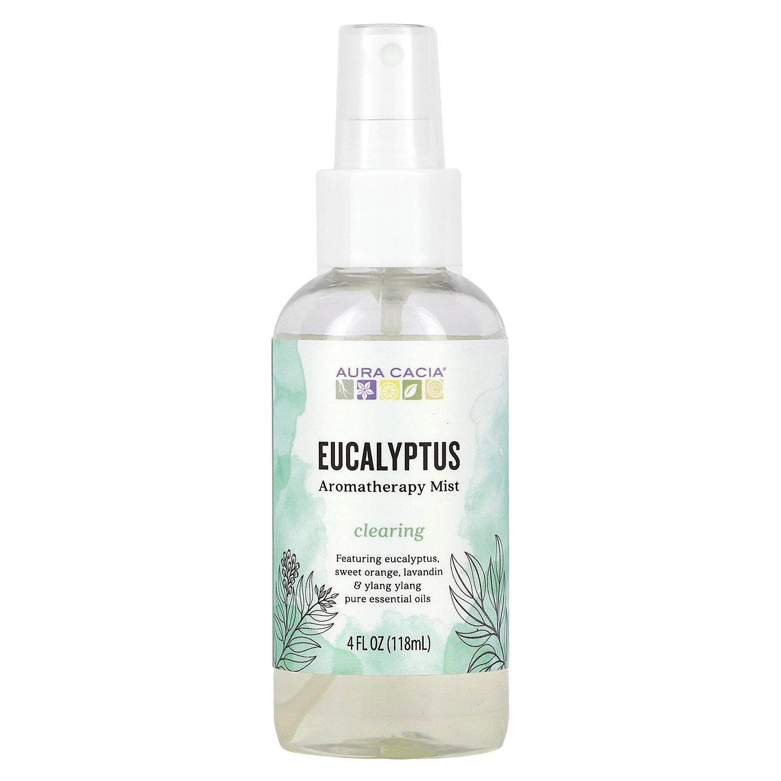 Aura Cacia Patchouli Orange Aroma Mist – 4 Oz (ca. 118 Ml) | Natürlicher Duftspray Für Raum & Textilien