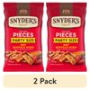 (2 pack) Snyder's of Hanover Hot Buffalo Wing Flavored Pretzel Pieces, 18 oz Bag
