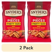 (2 pack) Snyder's of Hanover Hot Buffalo Wing Flavored Pretzel Pieces, 18 oz Bag