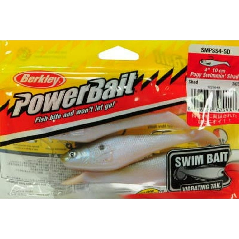 Berkley PowerBait Pogy Swim Shad Fishing Soft Bait