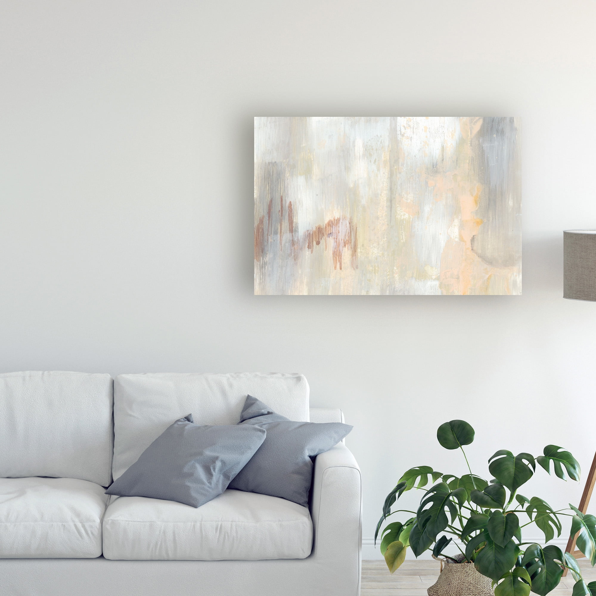 Trademark Fine Art 'Barely Blush I' Canvas Art by Jennifer Goldberger