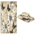 thumbnail image 7 of Coolnut Vintage Flowers Bathroom Towel Set of 3 with Hand Towel, Wash Cloths & Bath Towel, Extra Aborbent Soft Towels Set Decor for Bathing Home Shower Wash cloth, 7 of 7