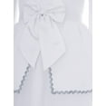 thumbnail image 7 of Yruioon Girls Angel White Bell Long Sleeve Maxi Dress with Wig Headband for Cosplay White 4, 7 of 7